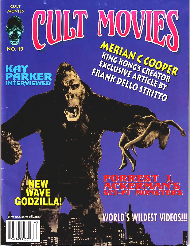 CULT MOVIES magazine side cover Issue 19  1996