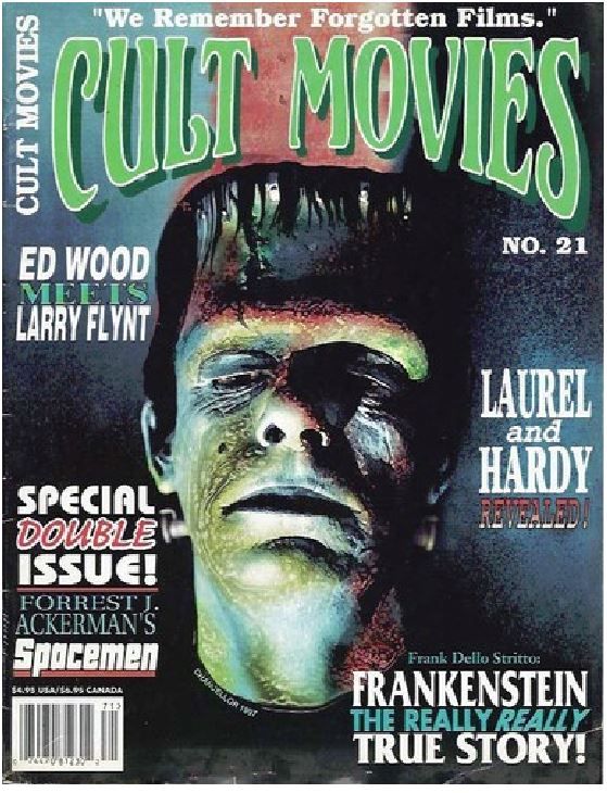 CULT MOVIES magazine side cover Issue 21 Summer 1997