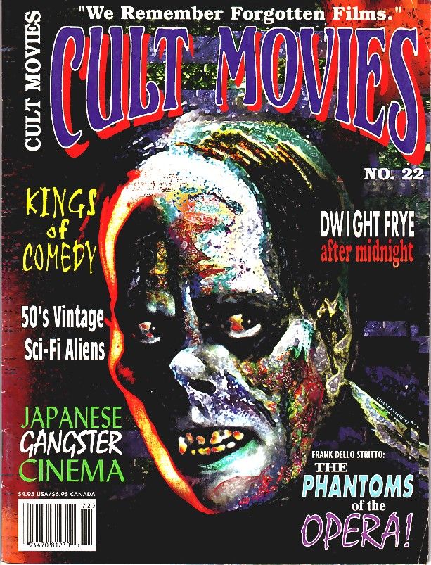 CULT MOVIES magazine side cover Issue 22  1997