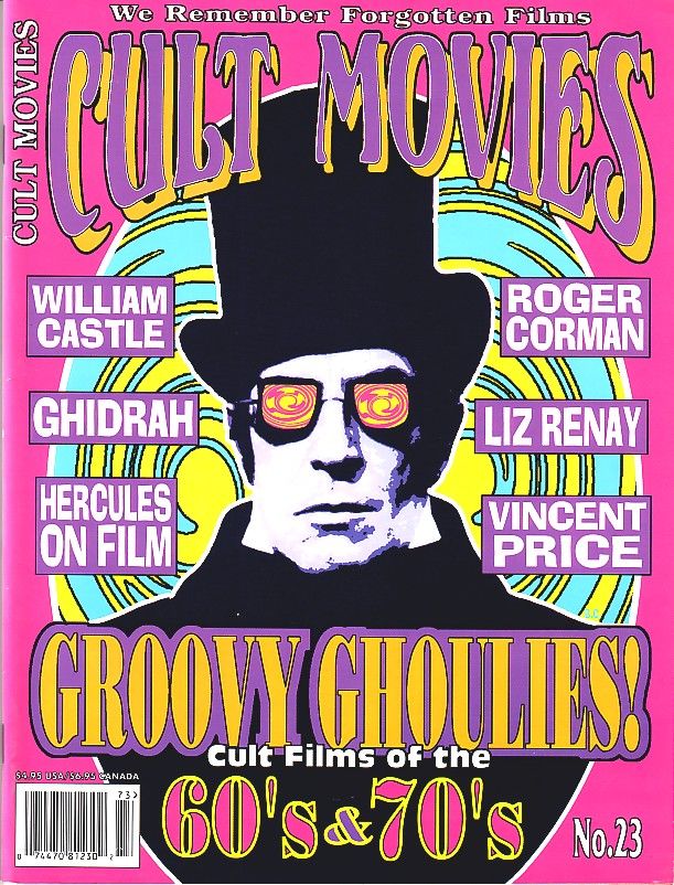 CULT MOVIES magazine side cover Issue 23  1997