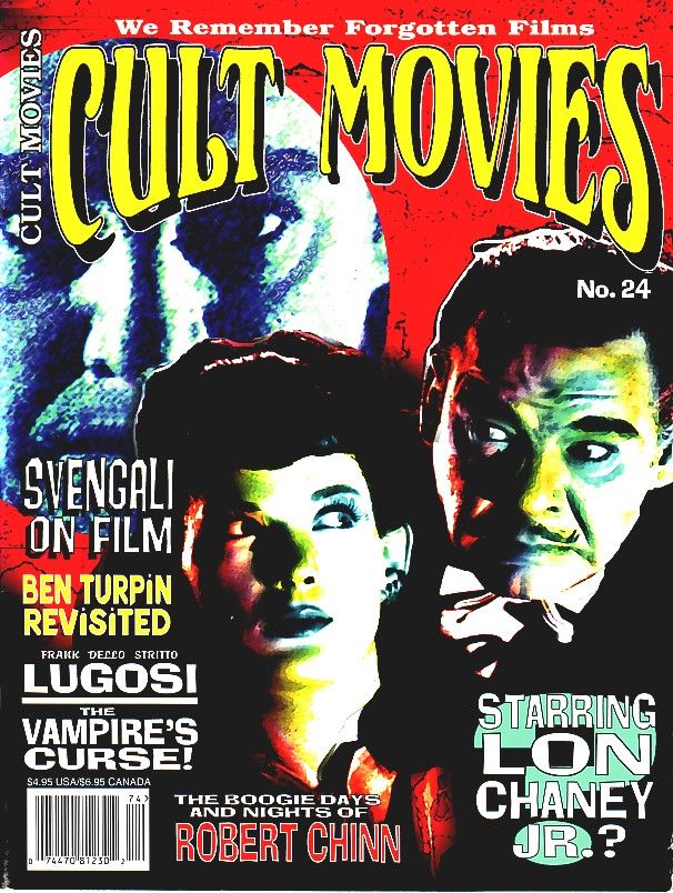 CULT MOVIES magazine side cover Issue 24  1997