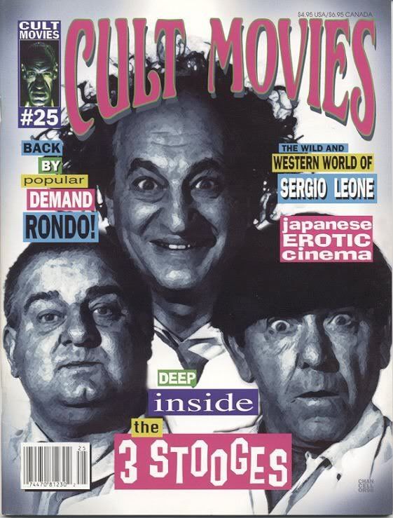CULT MOVIES magazine side cover Issue 25  1998