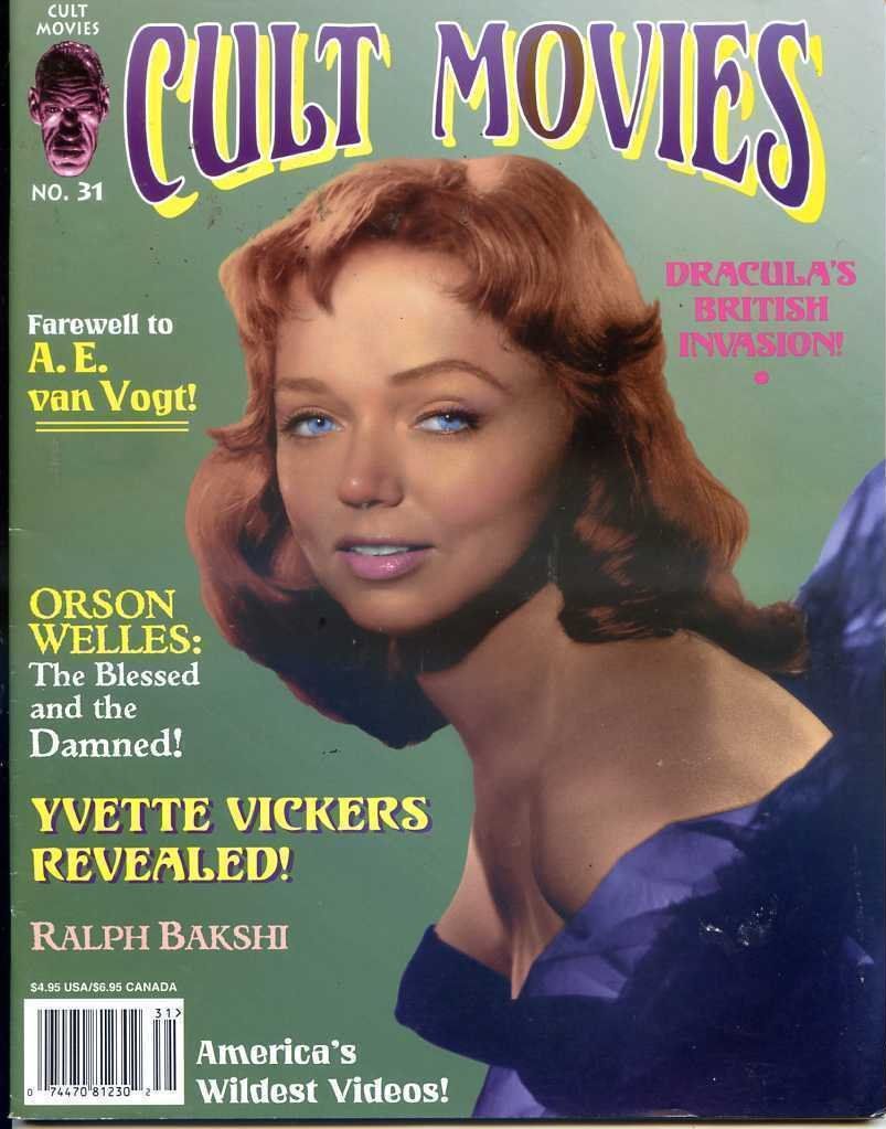 CULT MOVIES magazine side cover Issue 31  1999