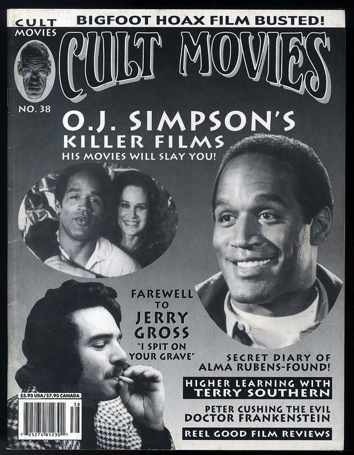 CULT MOVIES magazine side cover Issue 38  2002