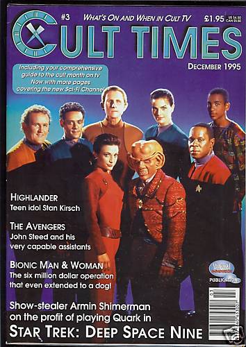 CULT TIMES magazine side cover Issue 3 December 1995