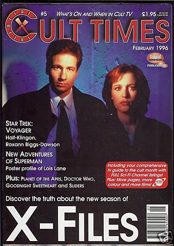 CULT TIMES magazine side cover Issue 5 February 1996