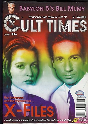 CULT TIMES magazine side cover Issue 9 June 1996