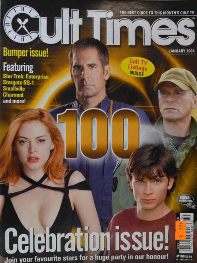 CULT TIMES magazine side cover Issue 100 January 2004