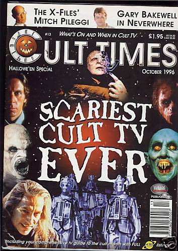 CULT TIMES magazine side cover Issue 13 October 1996