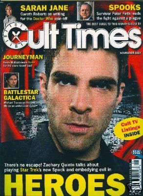 CULT TIMES magazine side cover Issue 146 November 2007