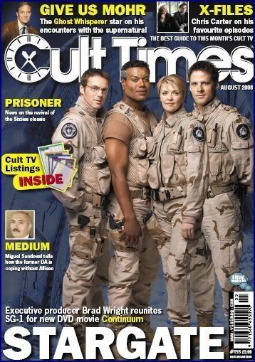 CULT TIMES magazine side cover Issue 155 August 2008