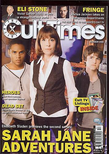 CULT TIMES magazine side cover Issue 157 October 2008