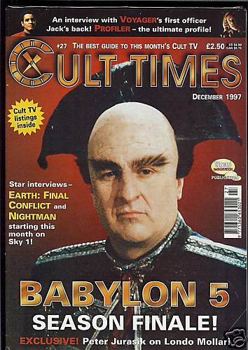 CULT TIMES magazine side cover Issue 27 December 1997