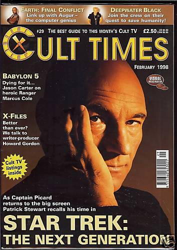 CULT TIMES magazine side cover Issue 29 February 1998