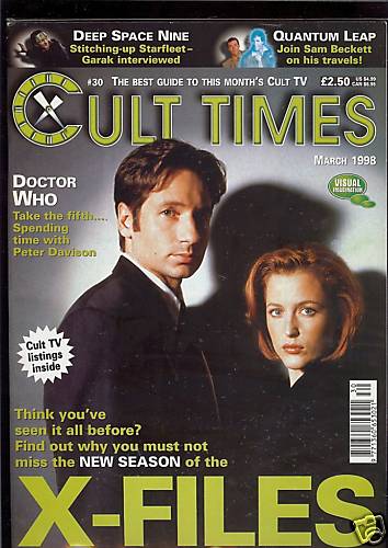 CULT TIMES magazine side cover Issue 30 March 1998