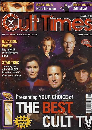 CULT TIMES magazine side cover Issue 33 June 1998