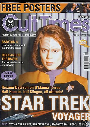 CULT TIMES magazine side cover Issue 39 December 1998