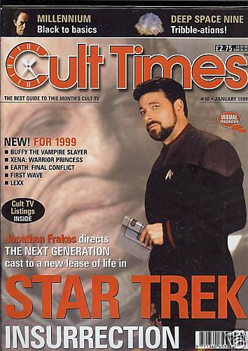 CULT TIMES magazine side cover Issue 40 January 1999
