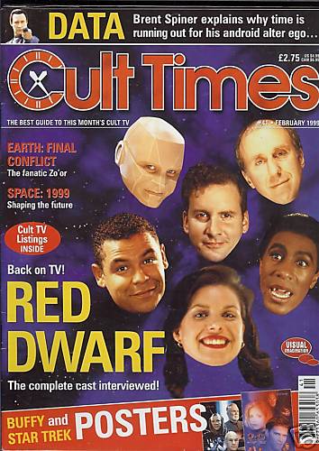 CULT TIMES magazine side cover Issue 41 February 1999