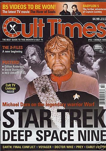 CULT TIMES magazine side cover Issue 42 March 1999