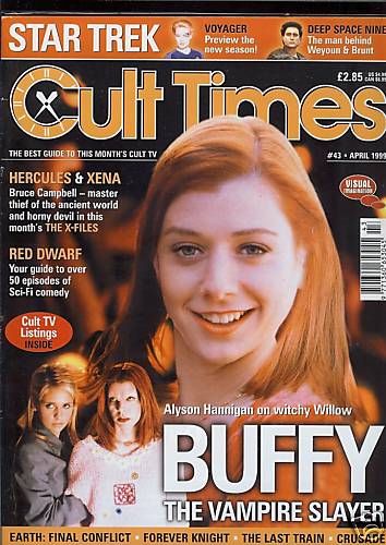 CULT TIMES magazine side cover Issue 43 April 1999