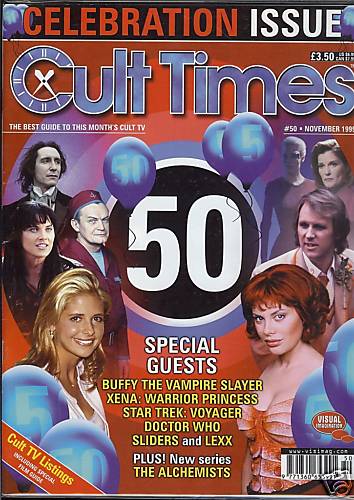 CULT TIMES magazine side cover Issue 50 November 1999
