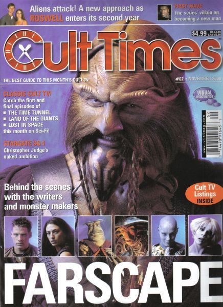 CULT TIMES magazine side cover Issue 62 November 2000