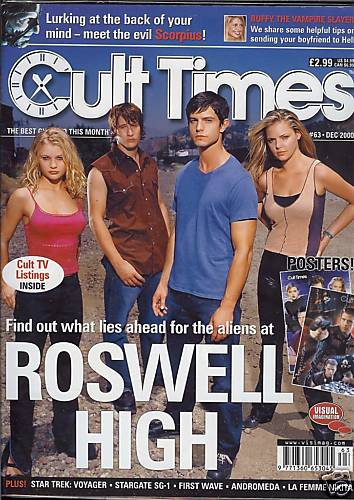 CULT TIMES magazine side cover Issue 63 December 2000