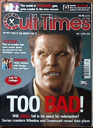 CULT TIMES magazine side cover Issue 67 April 2001