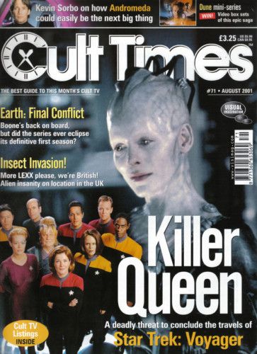 CULT TIMES magazine side cover Issue 71 August 2001