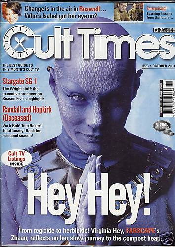 CULT TIMES magazine side cover Issue 73 October 2001