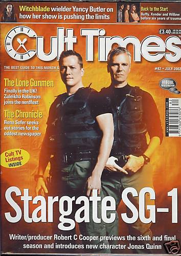 CULT TIMES magazine side cover Issue 82 July 2002