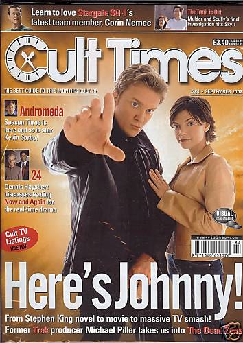 CULT TIMES magazine side cover Issue 84 September 2002