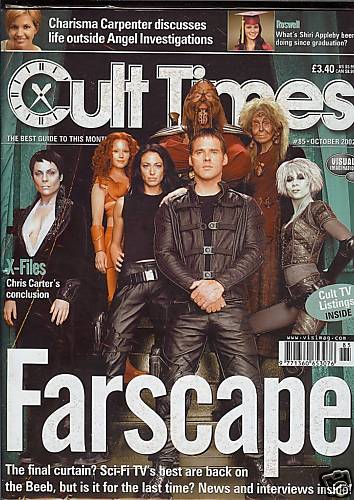 CULT TIMES magazine side cover Issue 85 October 2002