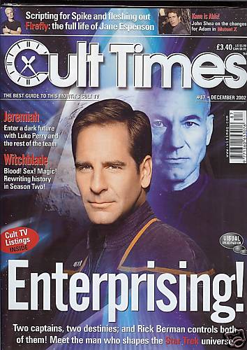 CULT TIMES magazine side cover Issue 87 December 2002