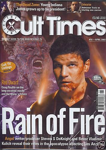 CULT TIMES magazine side cover Issue 91 April 2003