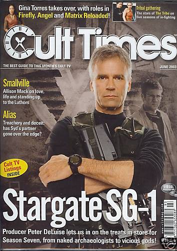 CULT TIMES magazine side cover Issue 93 June 2003