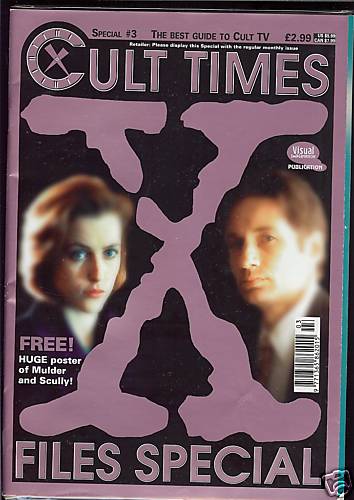 CULT TIMES magazine side cover  Special #3, X-Files Autumn 1997