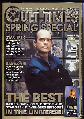 CULT TIMES magazine side cover Spring Special #5 - Best Cult TV 1998