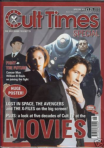 CULT TIMES magazine side cover Summer Special #6, Cult TV at the Movies 1998