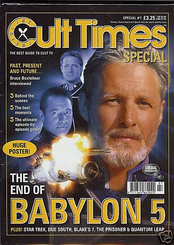 CULT TIMES magazine side cover Autumn Special #7, The End of Babylon 5 1998