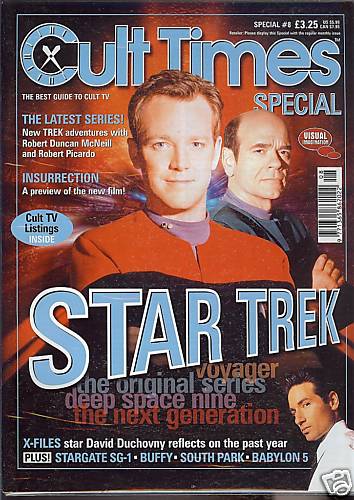 CULT TIMES magazine side cover Winter Special #8 - Star Trek 1998