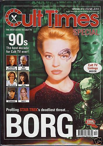 CULT TIMES magazine side cover Winter Special #12 - Borg & The 90s  1999