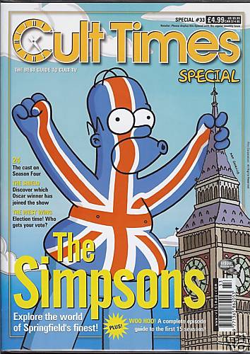 CULT TIMES magazine side cover Special #33, Simpsons 2005