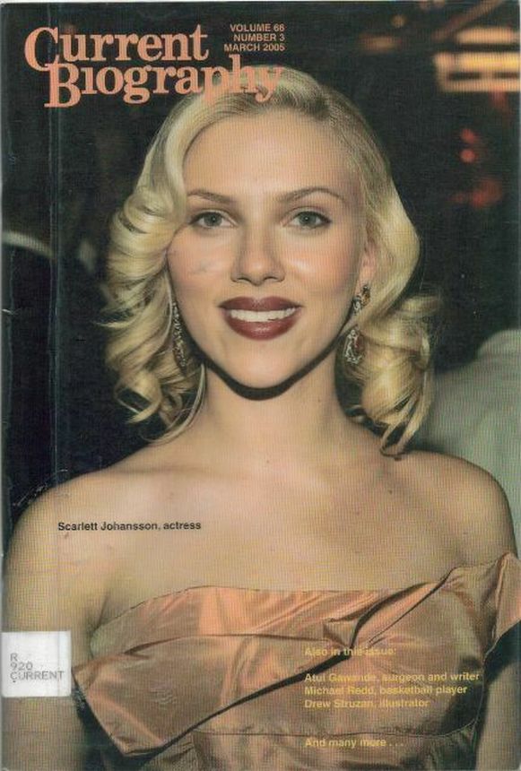 CURRENT BIOGRAPHY magazine side cover  March 2005