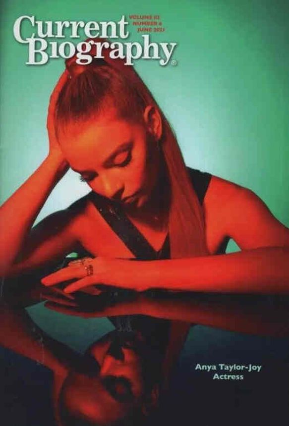 CURRENT BIOGRAPHY magazine side cover  June 2021