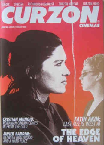 CURZON CINEMAS magazine side cover January/February 2008