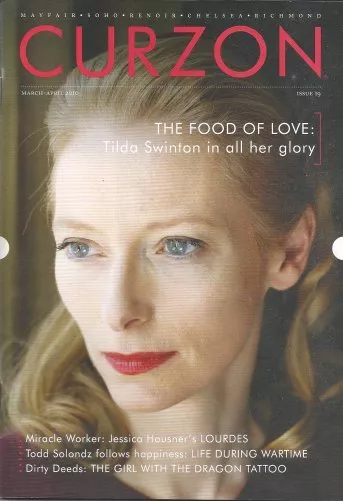 CURZON CINEMAS magazine side cover  March/April 2010