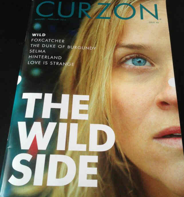 CURZON CINEMAS magazine side cover Issue 48 January/February 2015