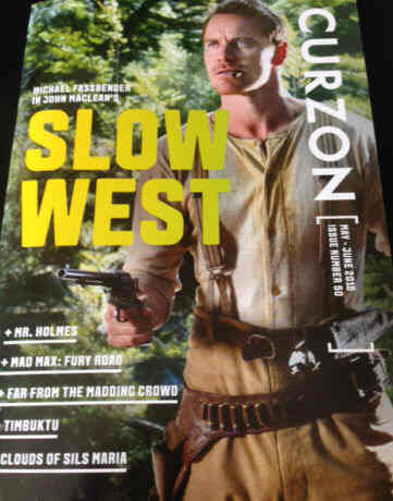 CURZON CINEMAS magazine side cover Issue 50 May/June 2015
